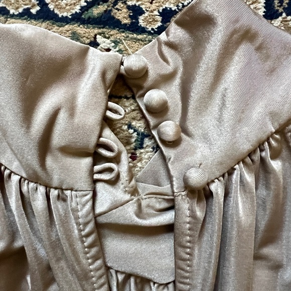 Caribbean Queen Elegant Tan Evening Dress - Picture 8 of 15